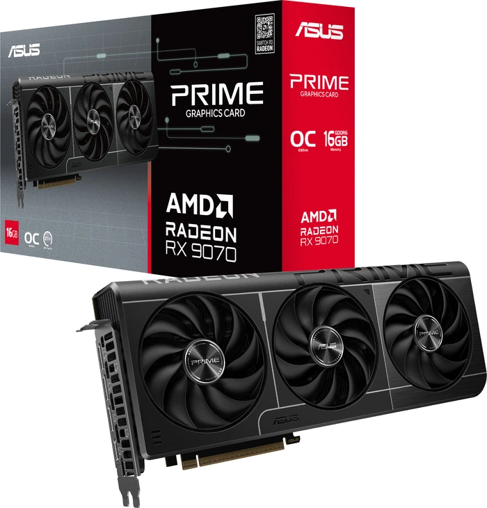 Thumbnail 8 de ASUS PRIME Radeon RX 9070 OC 16GB – Leistungsstarke Grafikkarte mit fortschrittlicher Kühlung