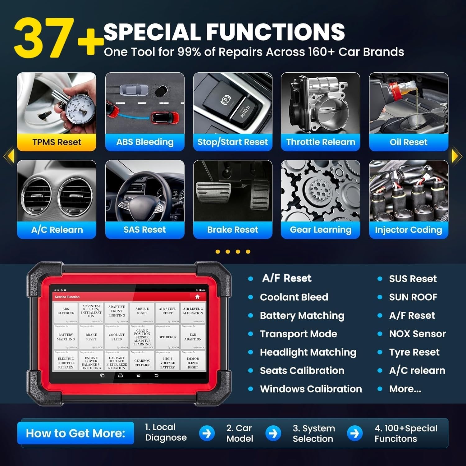 Thumbnail 5 de LAUNCH X431 CRP919EBT OBD2 Bluetooth: diagnosi bidirezionale e 45+ reset con codifica ECU