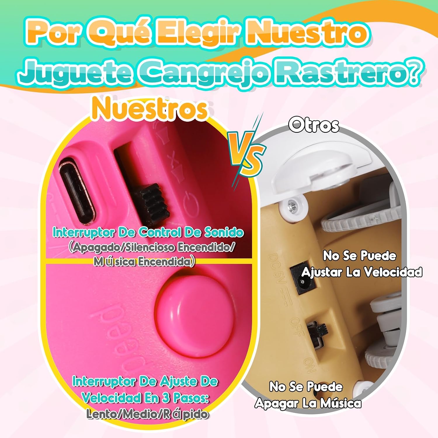 Thumbnail 1 de iKidiki Juguete Cangrejo gateador recargable 40-60 min