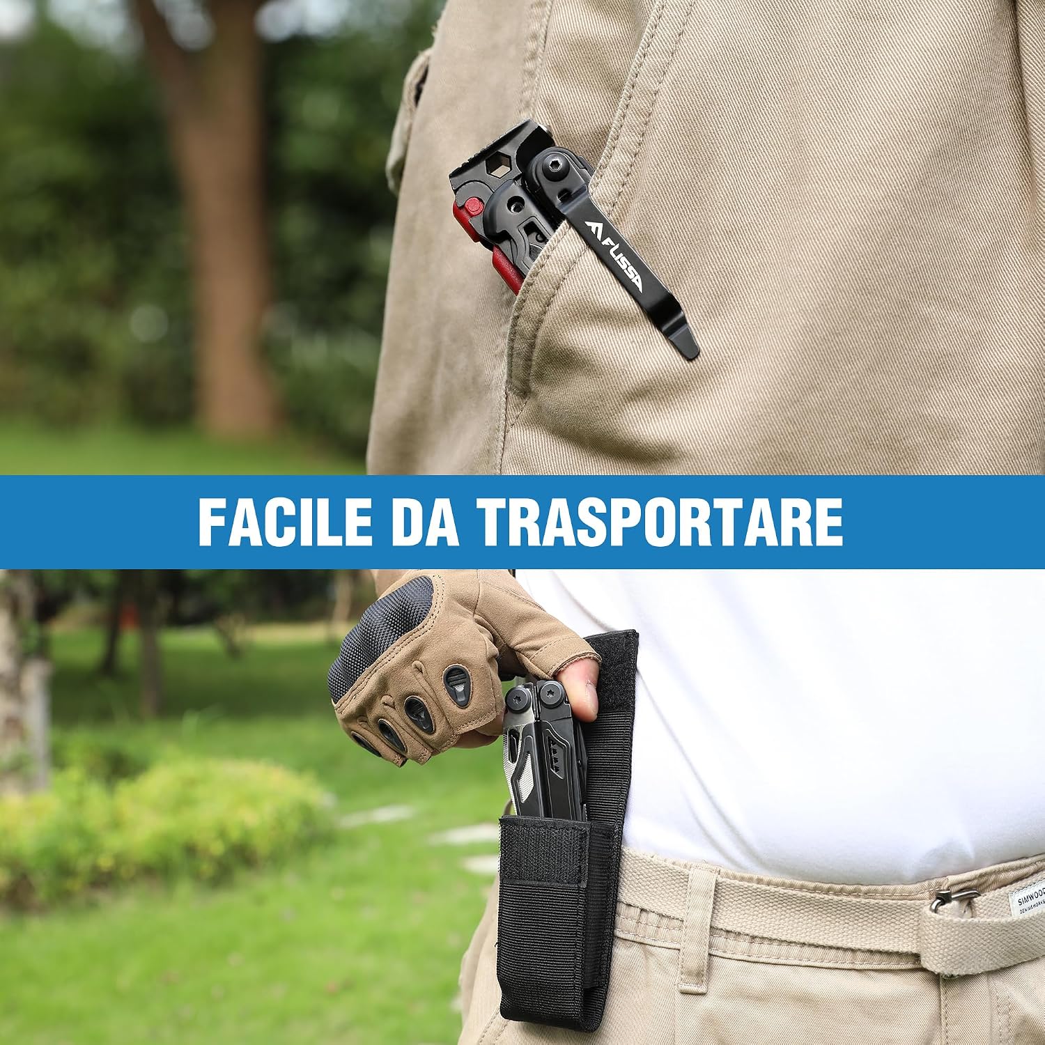 Thumbnail 5 de FLISSA Pinza Multiuso 19 In 1 – Strumento multifunzionale in acciaio inox con borsa Oxford