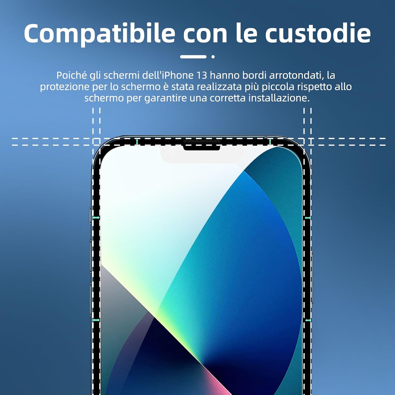 Thumbnail 6 de NEW'C iPhone 13 Pellicola 0,33 mm 4 pezzi