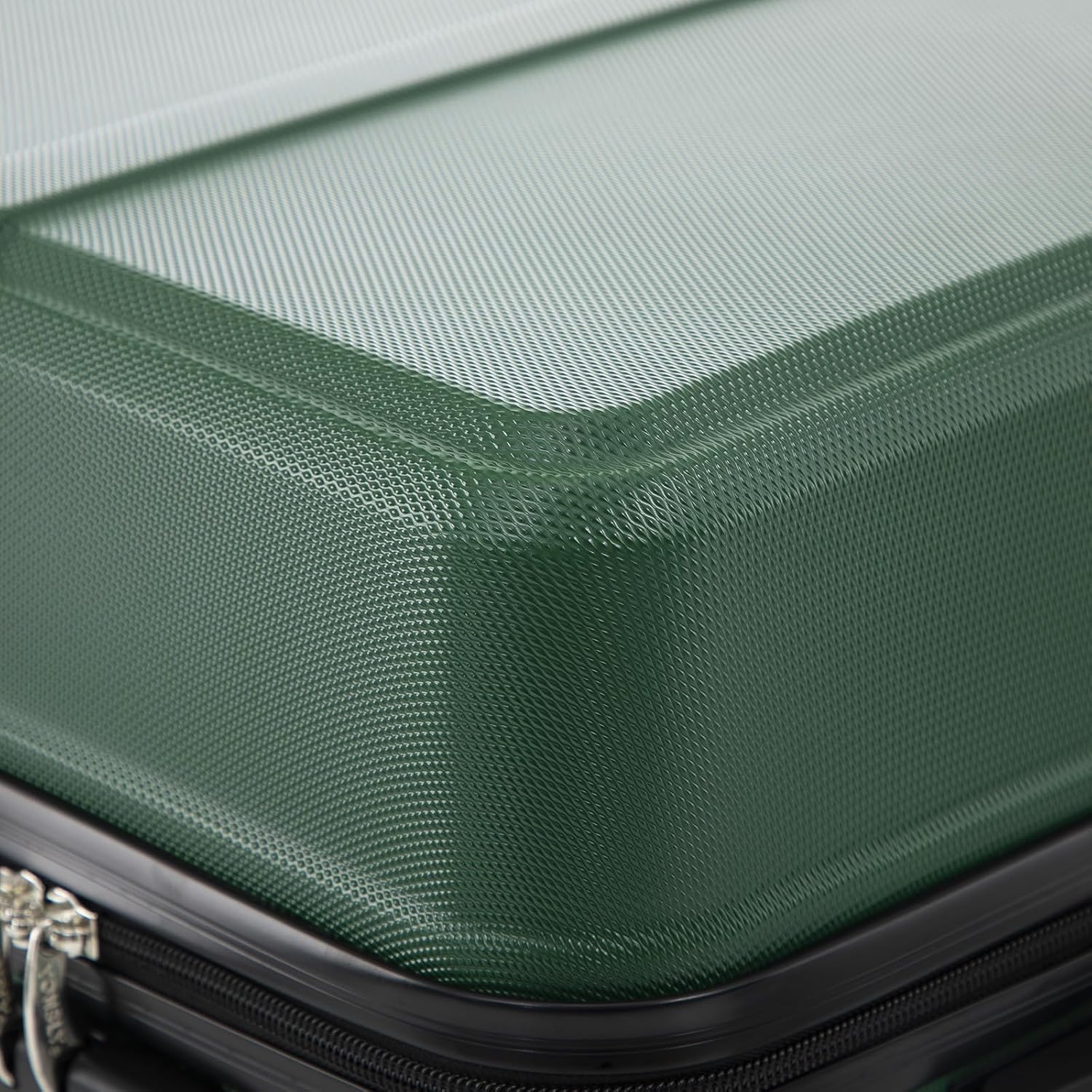 Detalle de YONSLY Trolley Reisekoffer Travel Suitcase mit 4 Rollen 360° (Hartschalen, Zahlenschloss) – S, Roségold