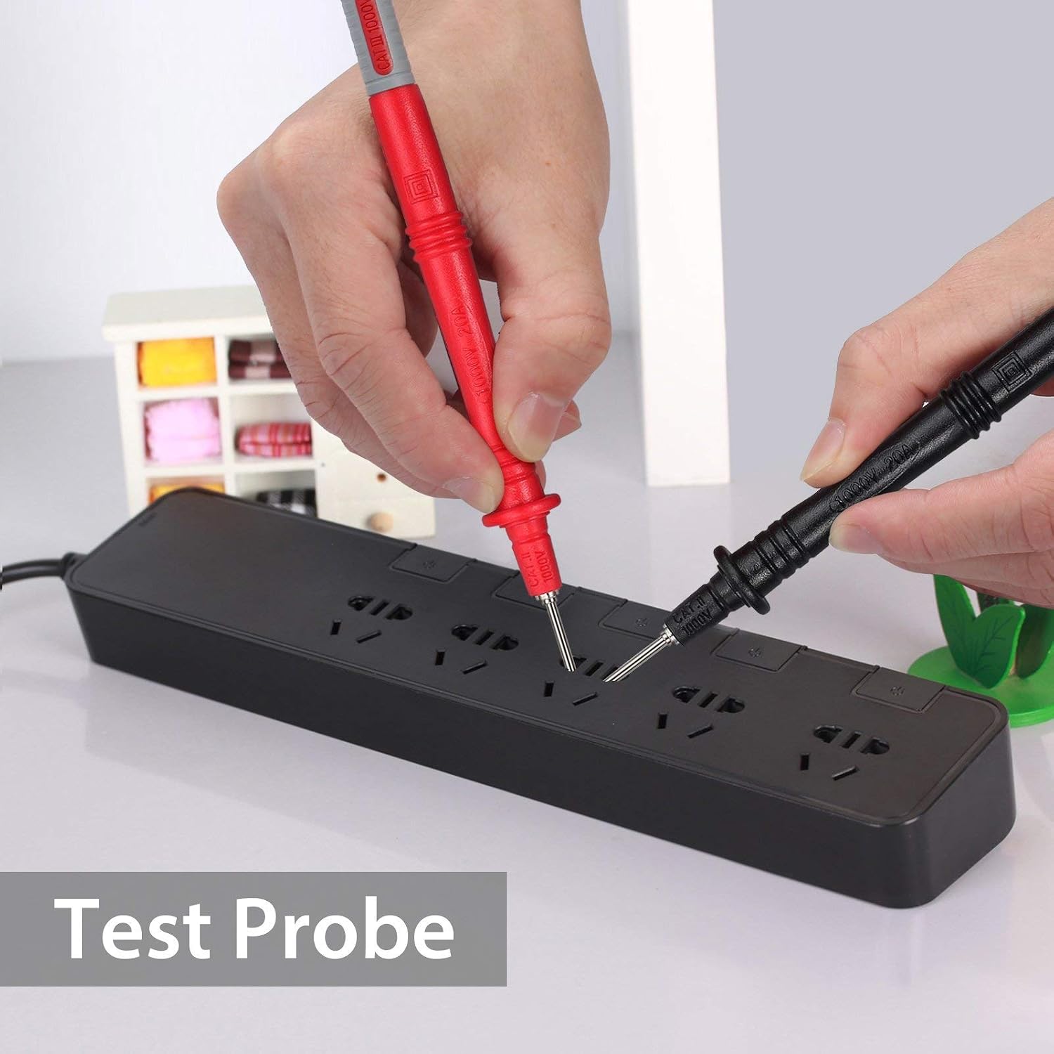 Detalle de Proster TP-MN24-KIT Multimeter Test Lead Set, 24-in-1 with 8 Probe Tips