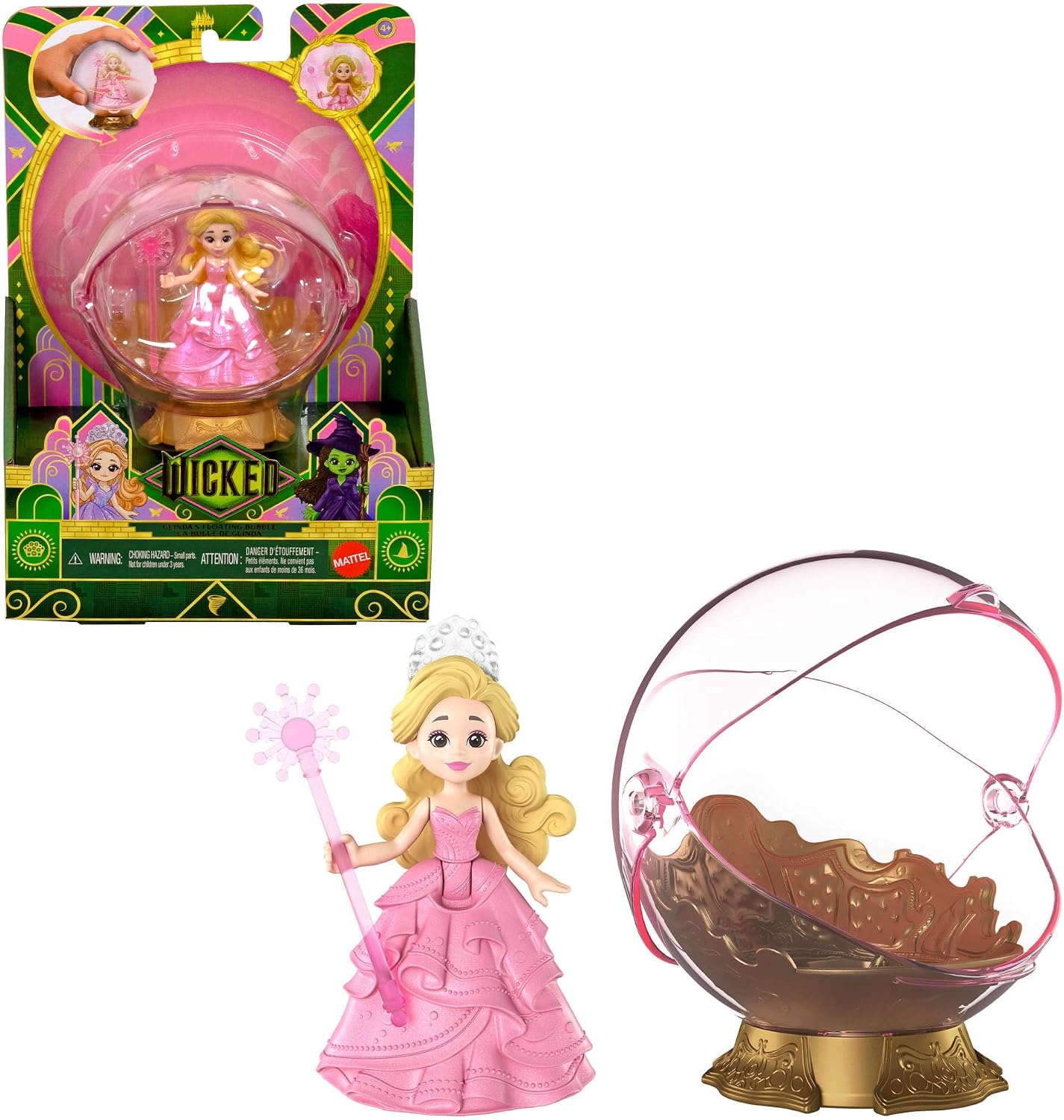 Detalle de Mattel Universal Wicked Glinda Partie 2, 7 cm