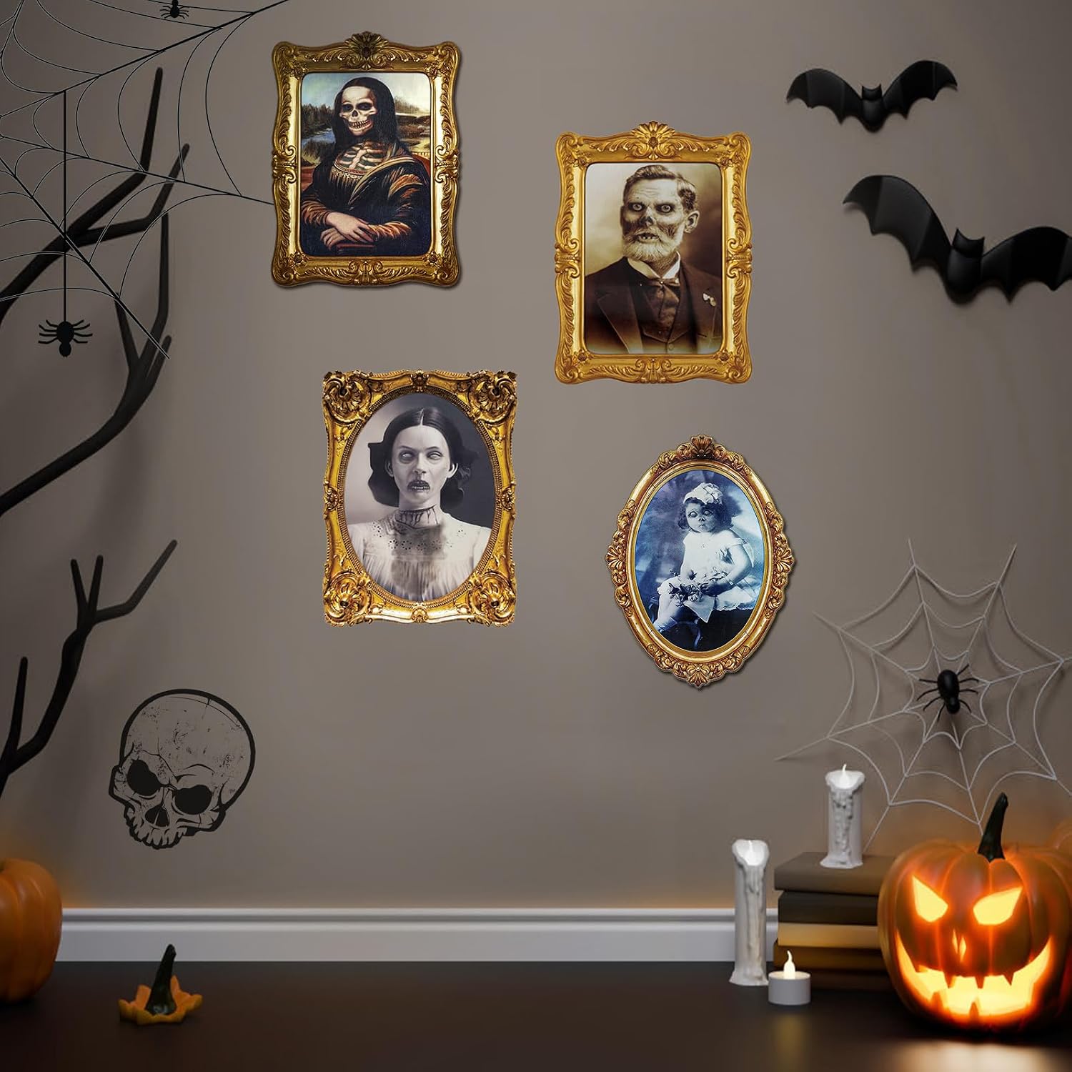 Detalle 2 de ECGER Halloween portrait decorations, 13 x 9.8 inches