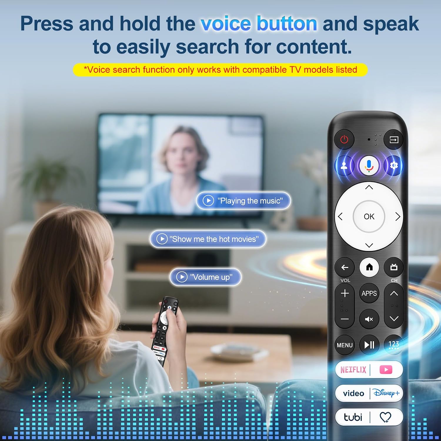 Detalle de Tuovar Voice Remote for Hisense Google TV