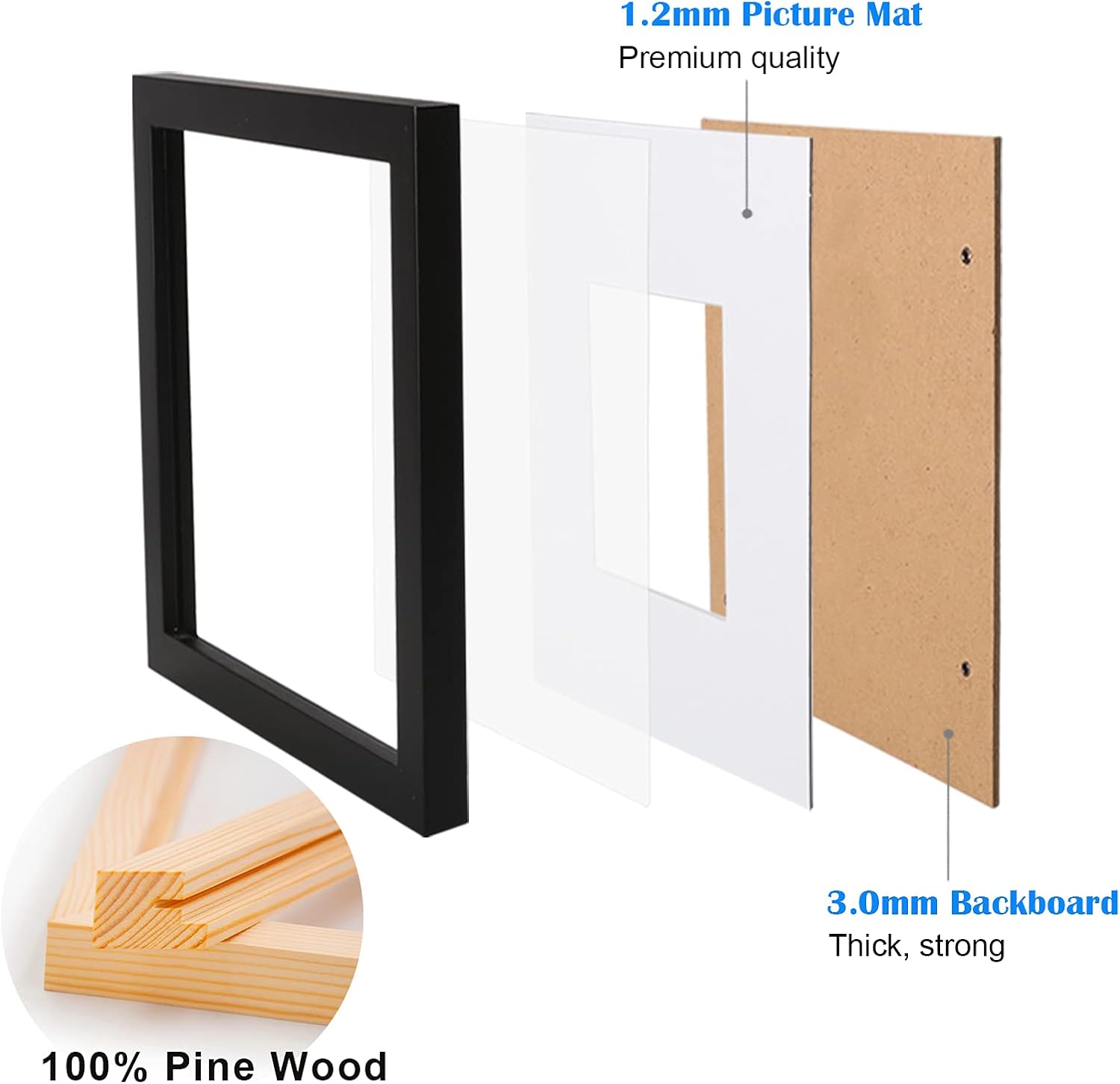 Thumbnail 6 de A5 Picture Frame 14.8x21cm Solid Wood