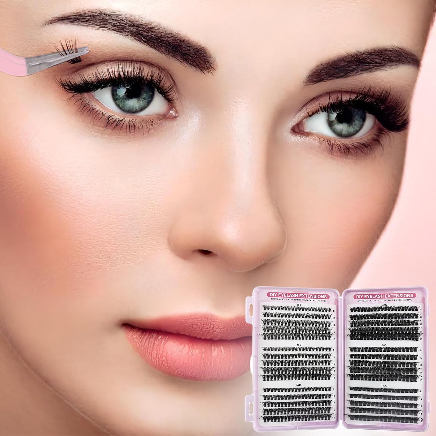 Thumbnail 5 de VEGCOO Naturels Cluster Lashes 570 uds 8-16 mm