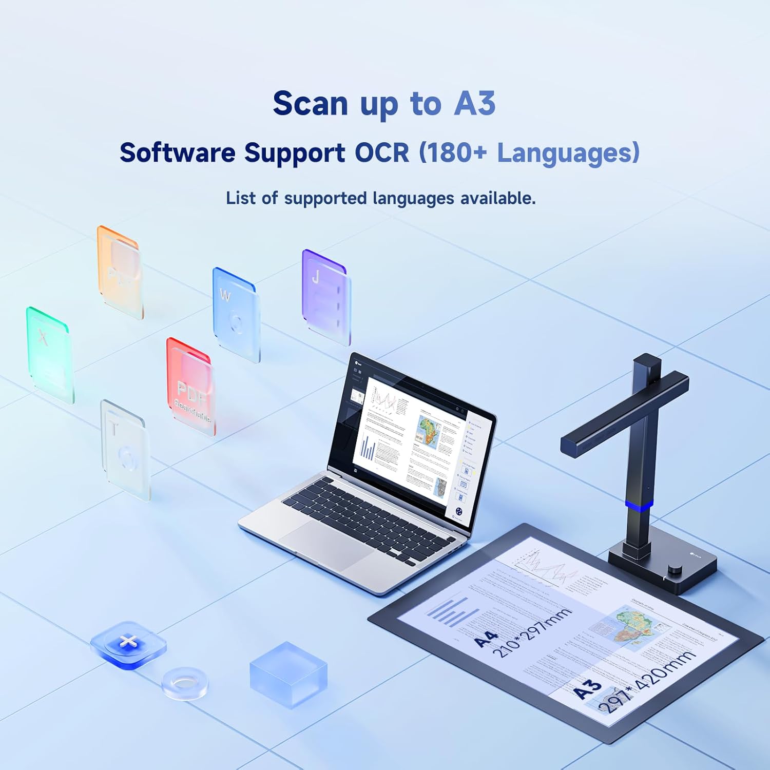 Thumbnail 2 de CZUR Shine Ultra 13MP scanner di documenti portatile A3 con OCR per libri (Win e Mac)