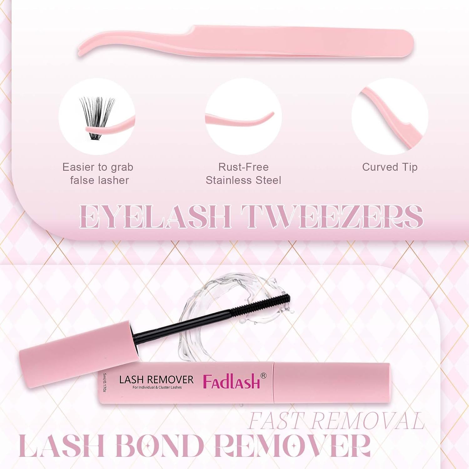 Detalle 1 de FADLASH DIY Wimpernverlängerung Set 240 Cluster