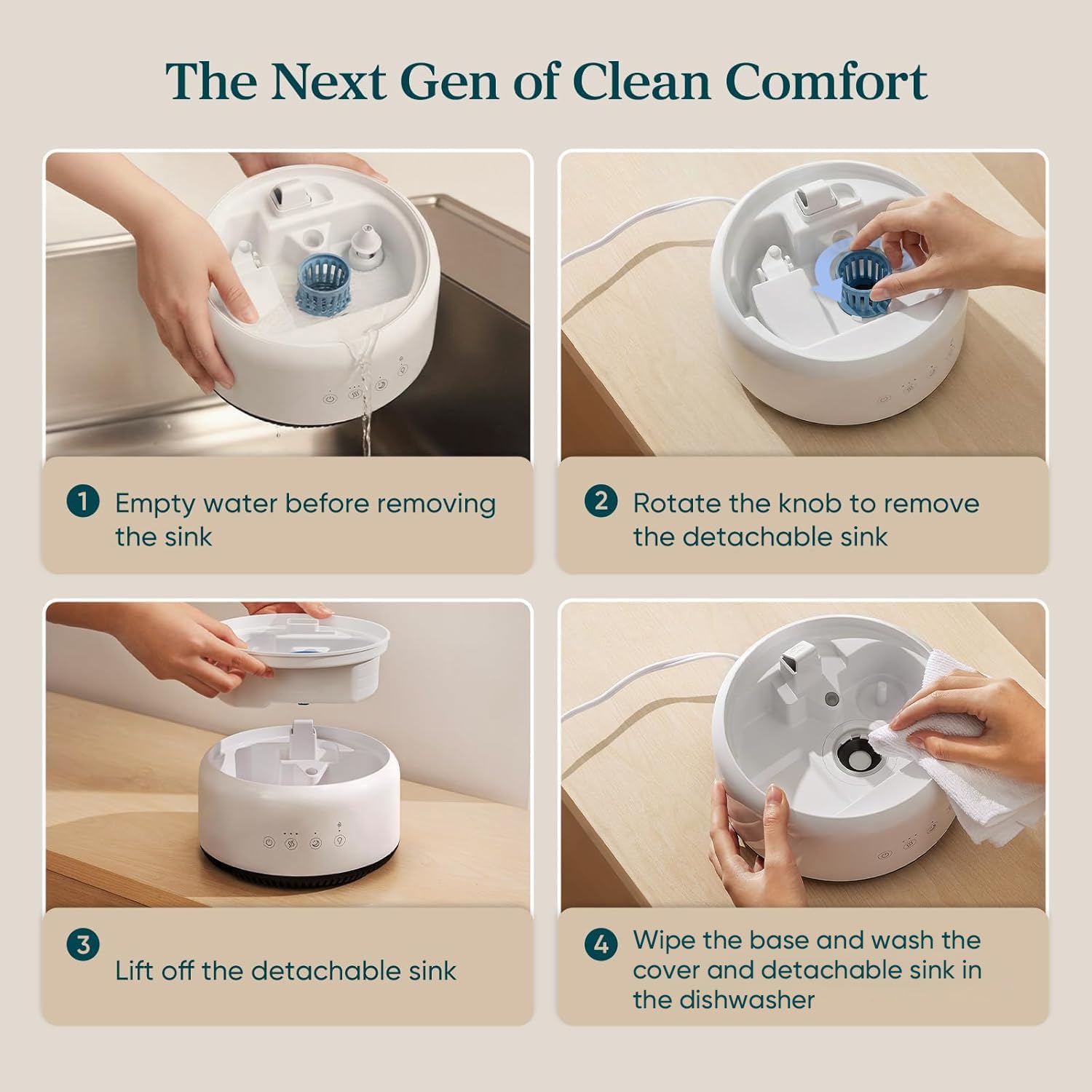 Thumbnail 6 de Levoit NeoClassic 450 Humidifier for Bedroom — 4.2L Top Fill, Ultra-Quiet 21dB, 42-Hour Run Time