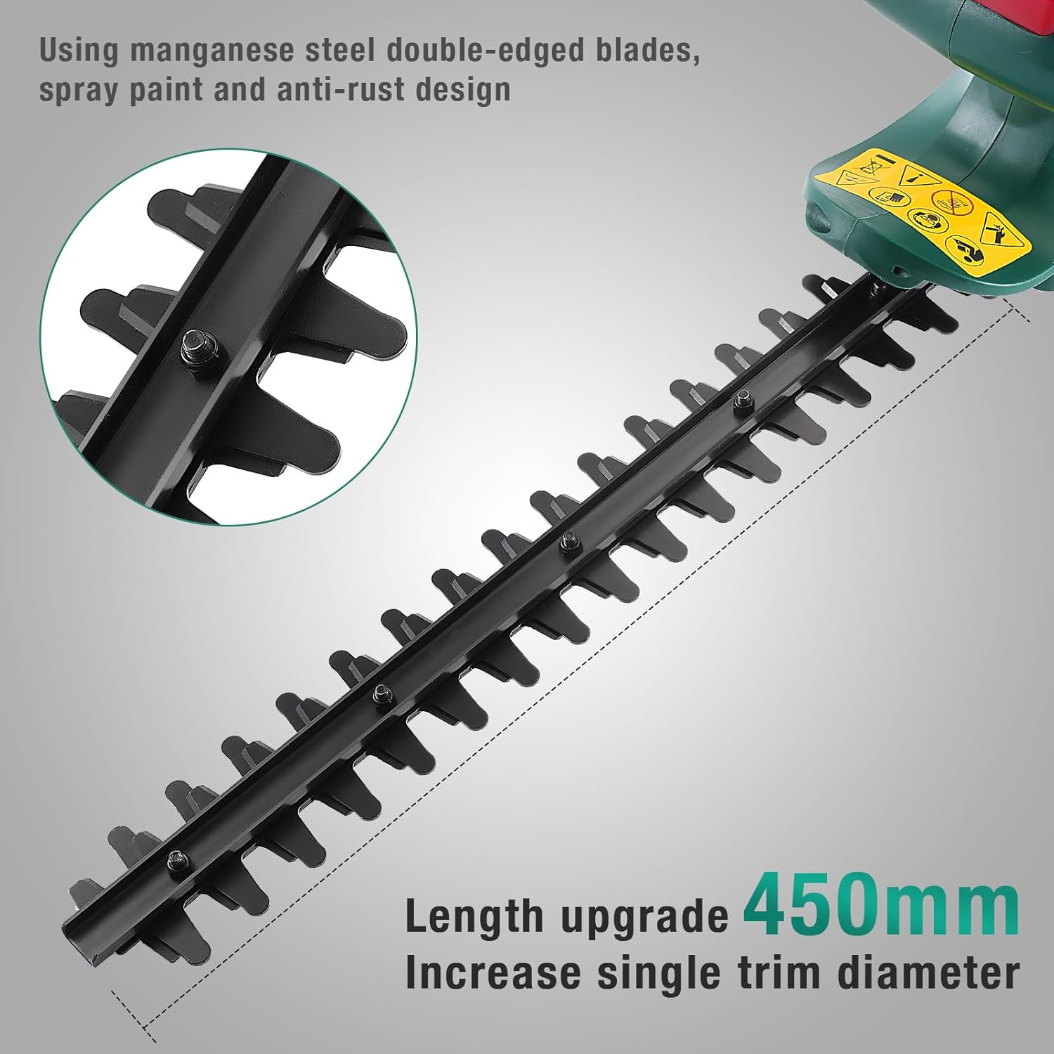 Thumbnail 2 de POSENPRO Corded Electric Hedge Trimmer 450W with 45cm Diamond Blade