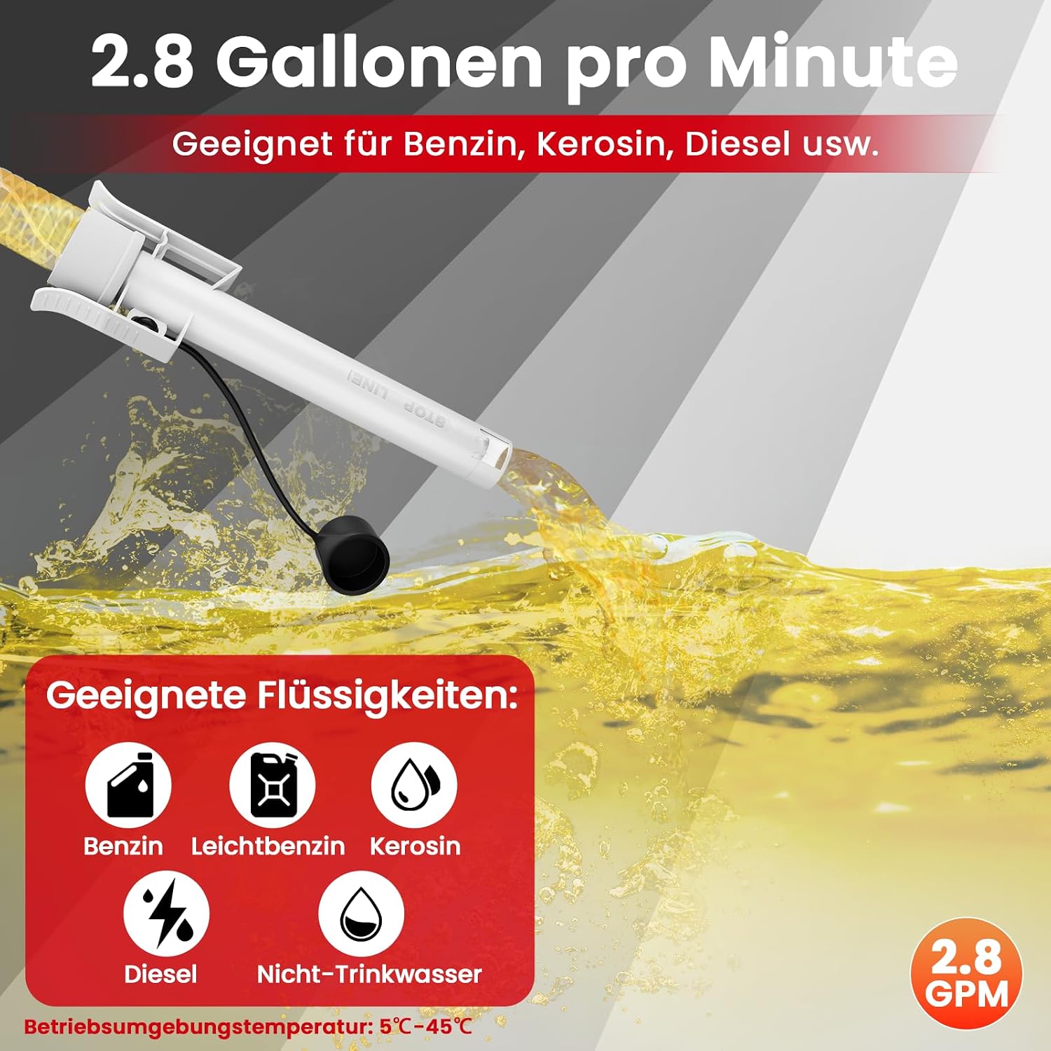 Thumbnail 2 de Kraftstoff Umfüllpumpe Auto-Stopp Sensor