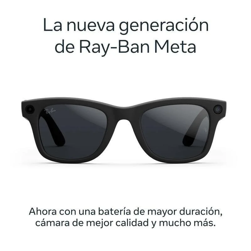 Thumbnail 1 de Meta Ray-Ban Wayfarer Gen 2: Gafas inteligentes con cámara de 12 MP, altavoces y IA integrada