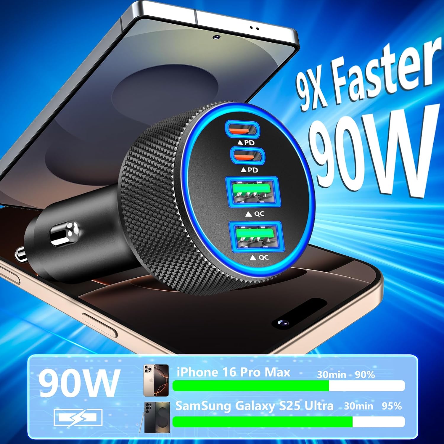 Thumbnail 1 de Rombica 90W USB-C KFZ Ladegerät MFi