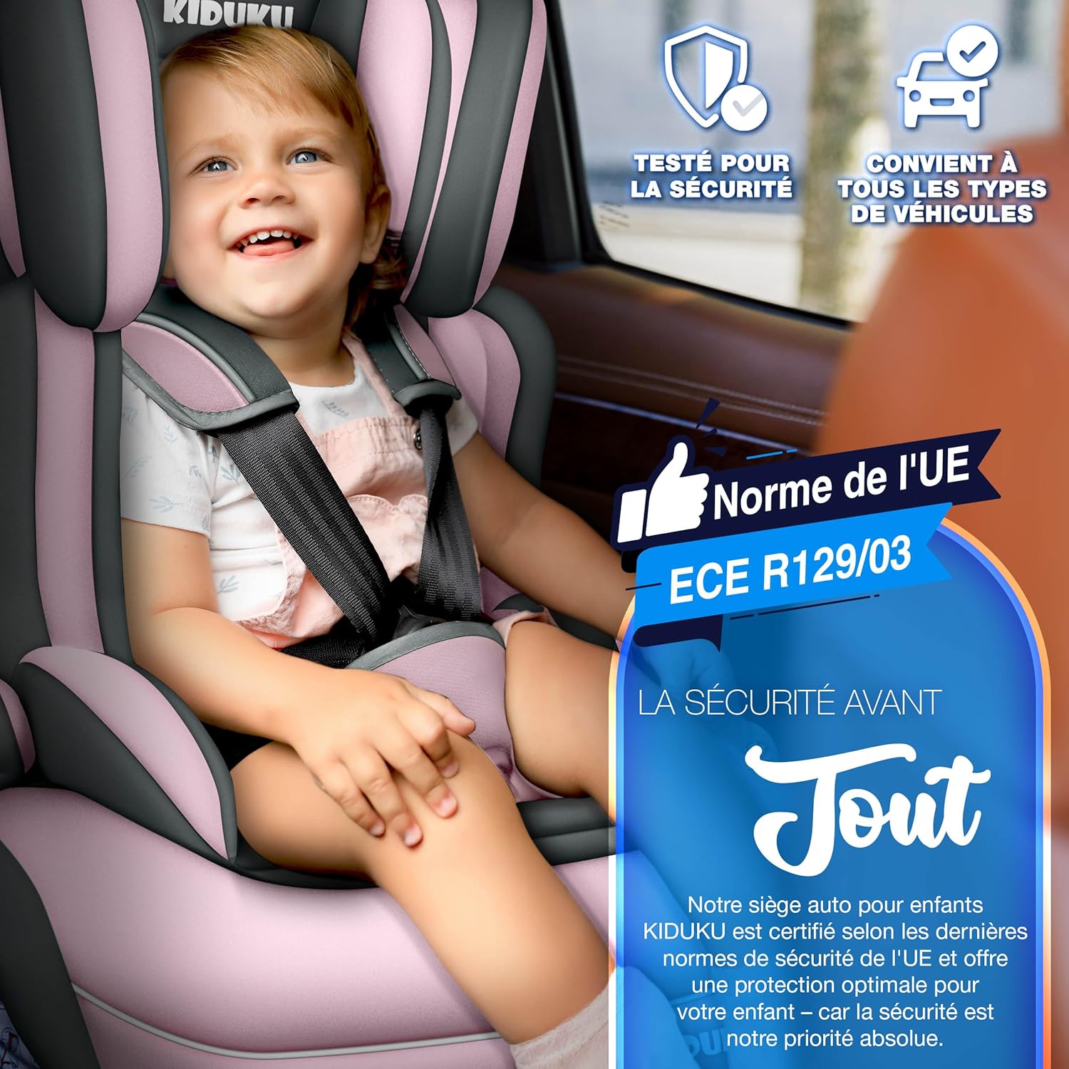 Detalle 2 de KIDUKU Siège auto évolutif 9–36 kg 👶