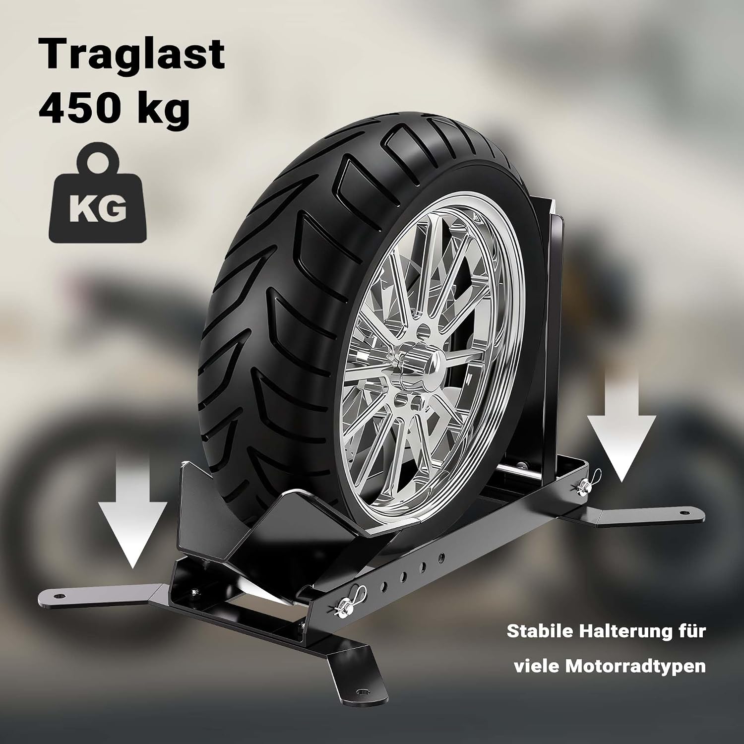 Thumbnail 4 de Wiltec Motorradständer bis 450kg Ø14-21