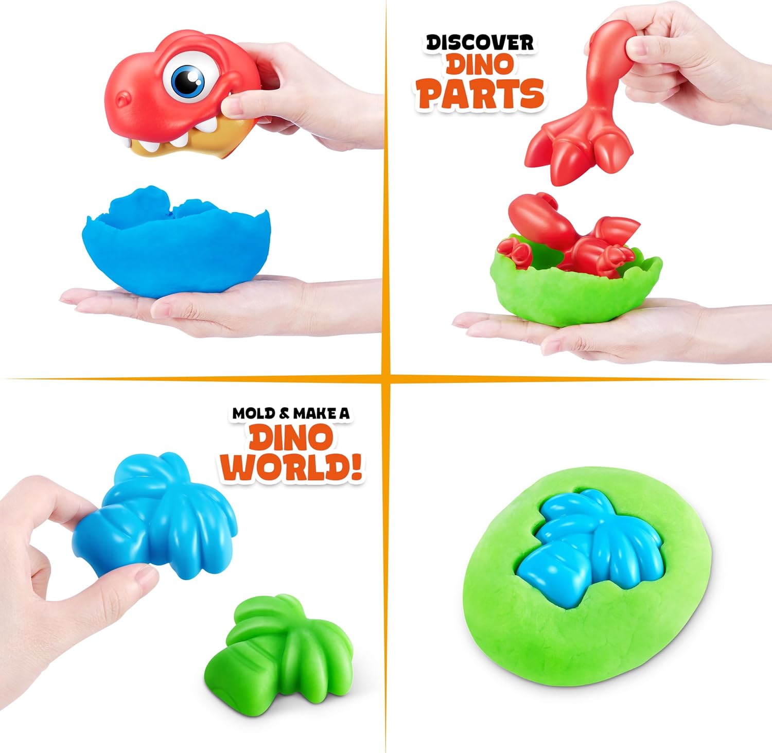 Thumbnail 2 de ZURU SMASHERS 74115B Junior T-Rex Dino Dig Egg Sensory Build Toy