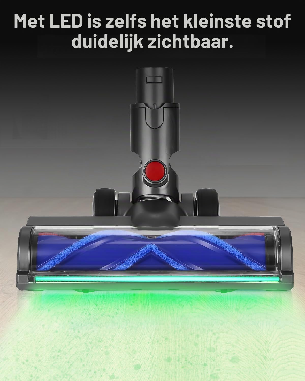 Detalle de Zounin D1-DD elektrische turboborstel met led, 180° draaikop en koolstofvezelborstel