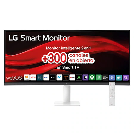 Detalle de LG 34U601SA-W OUTLET Smart Monitor 34" WQHD curvo