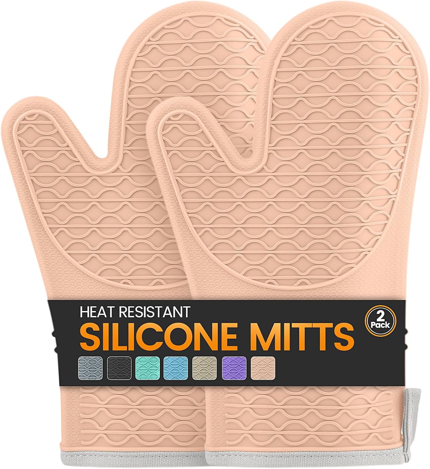 Detalle de Silicone Oven Mitts, 12.5-Inch