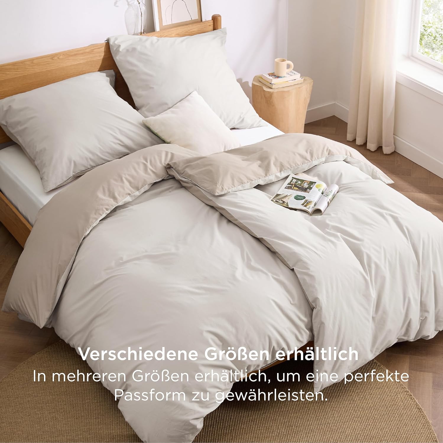 Thumbnail 4 de BEDSURE Bettwäsche 135x200 Baumwolle 4teilig
