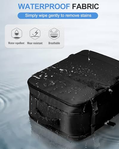 Thumbnail 5 de BJLFS Mochila de viaje de cabina para avión (45x36x20) hasta 30L, portátil 15,6” – Negra, ligera