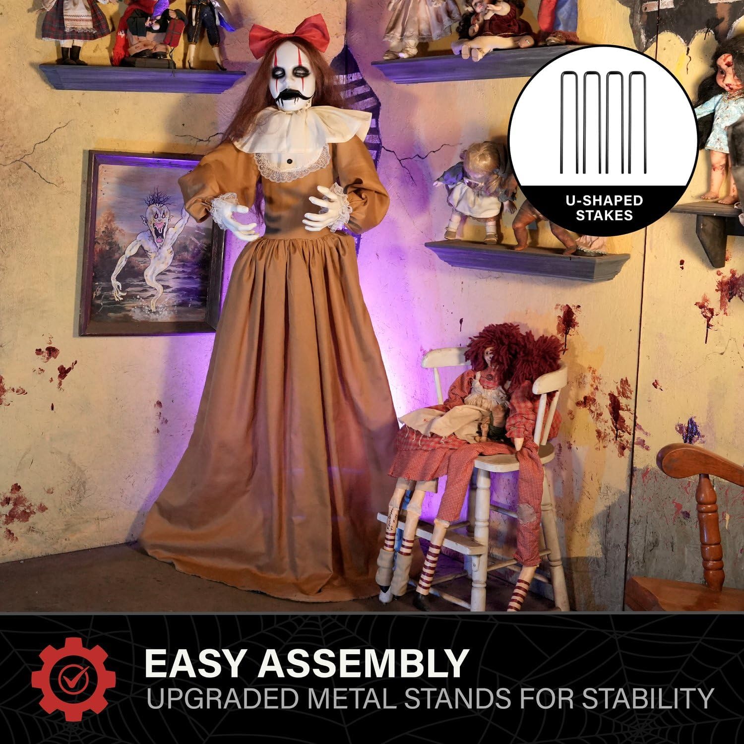 Thumbnail 4 de Haunted Hill Farm Halloween Animatronic, 5.4-Ft.