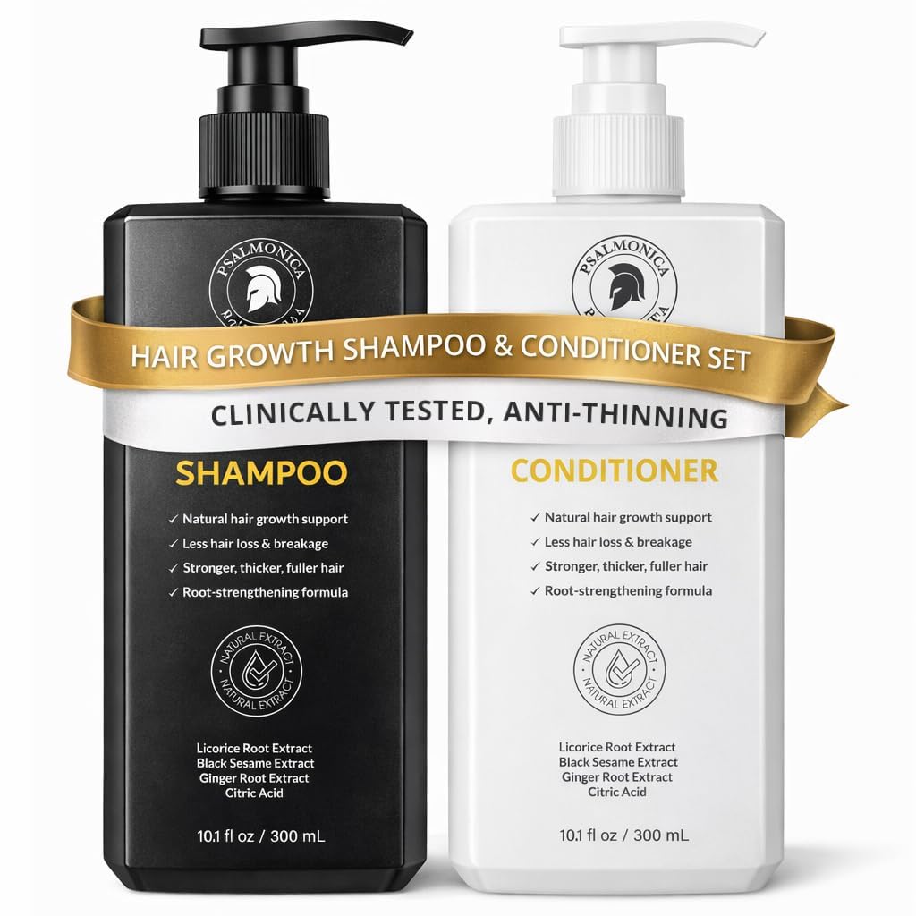Detalle de Hair Growth Shampoo and Conditioner Set: Sulfate-Free Root Activator for Thicker, Healthier Hair