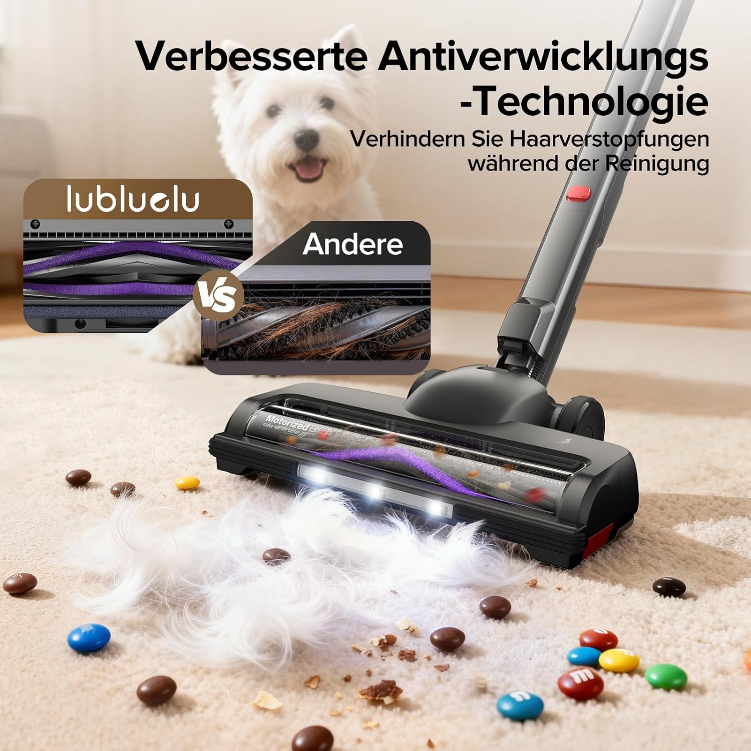 Thumbnail 4 de Lubluelu Akku Staubsauger 65 Min. Laufzeit