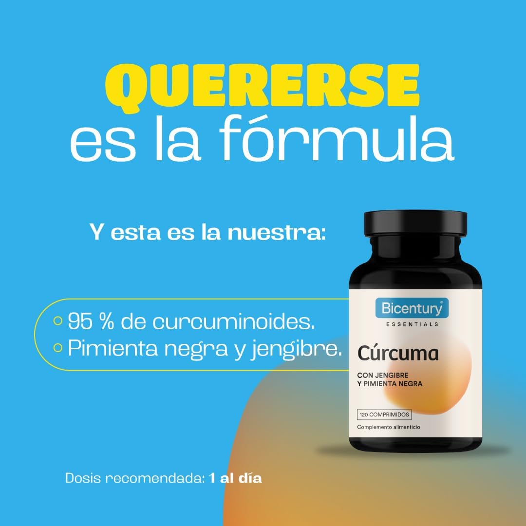 Thumbnail 3 de Bicentury Cúrcuma con Jengibre y Pimienta Negra 🌿 120 Cápsulas