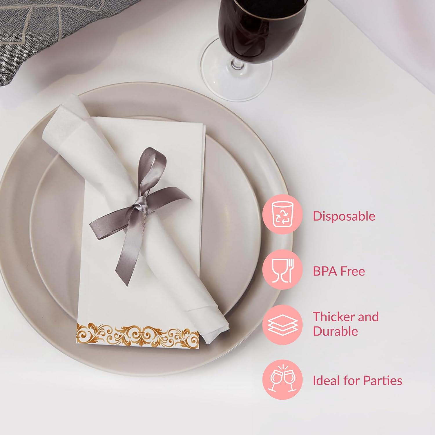 Detalle 1 de Prestee Disposable Hand Towels, 2-Ply