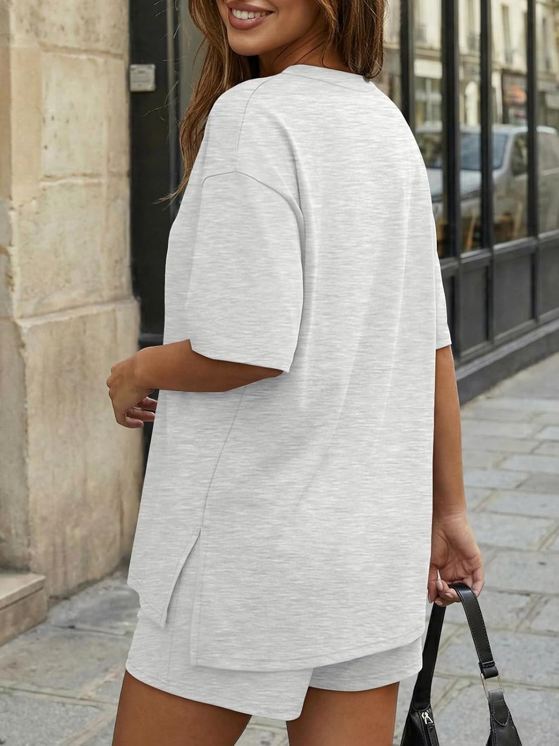 Thumbnail 3 de Trendy Queen 2 Piece Summer Set: Oversized Top & Loose Fit Shorts with Pockets