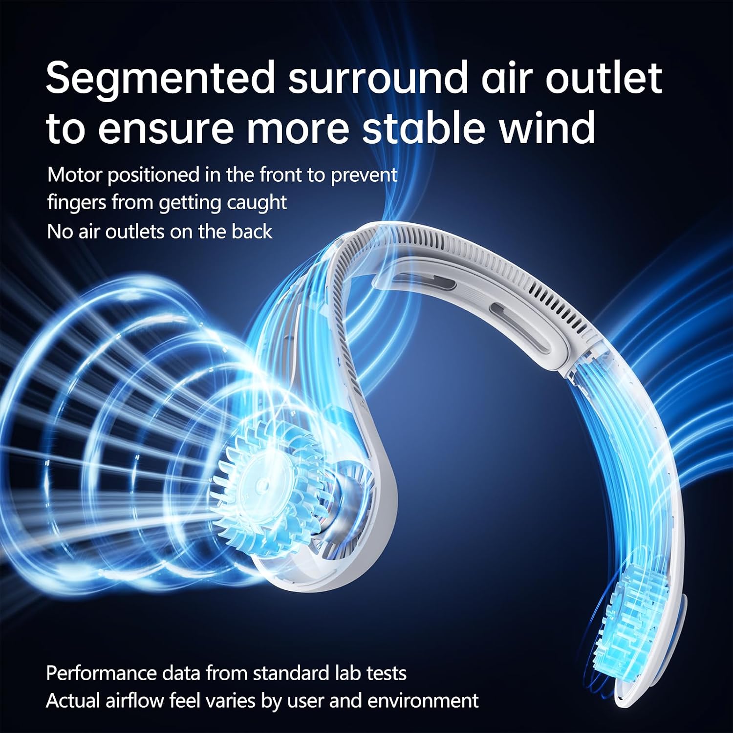 Thumbnail 2 de JISULIFE Portable Neck Fan Upgraded – Bladeless Hands-Free Personal Cooling