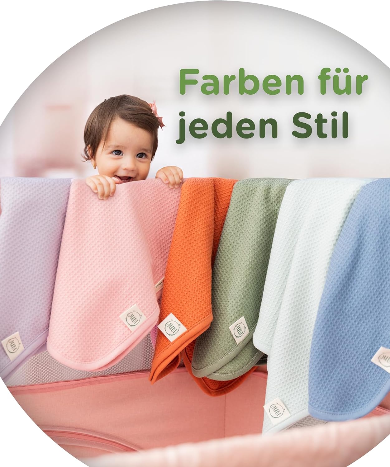 Thumbnail 6 de Jubi Coperta Neonato Estiva 70x100 cm: leggerissima, traspirante e certificata OEKO-TEX