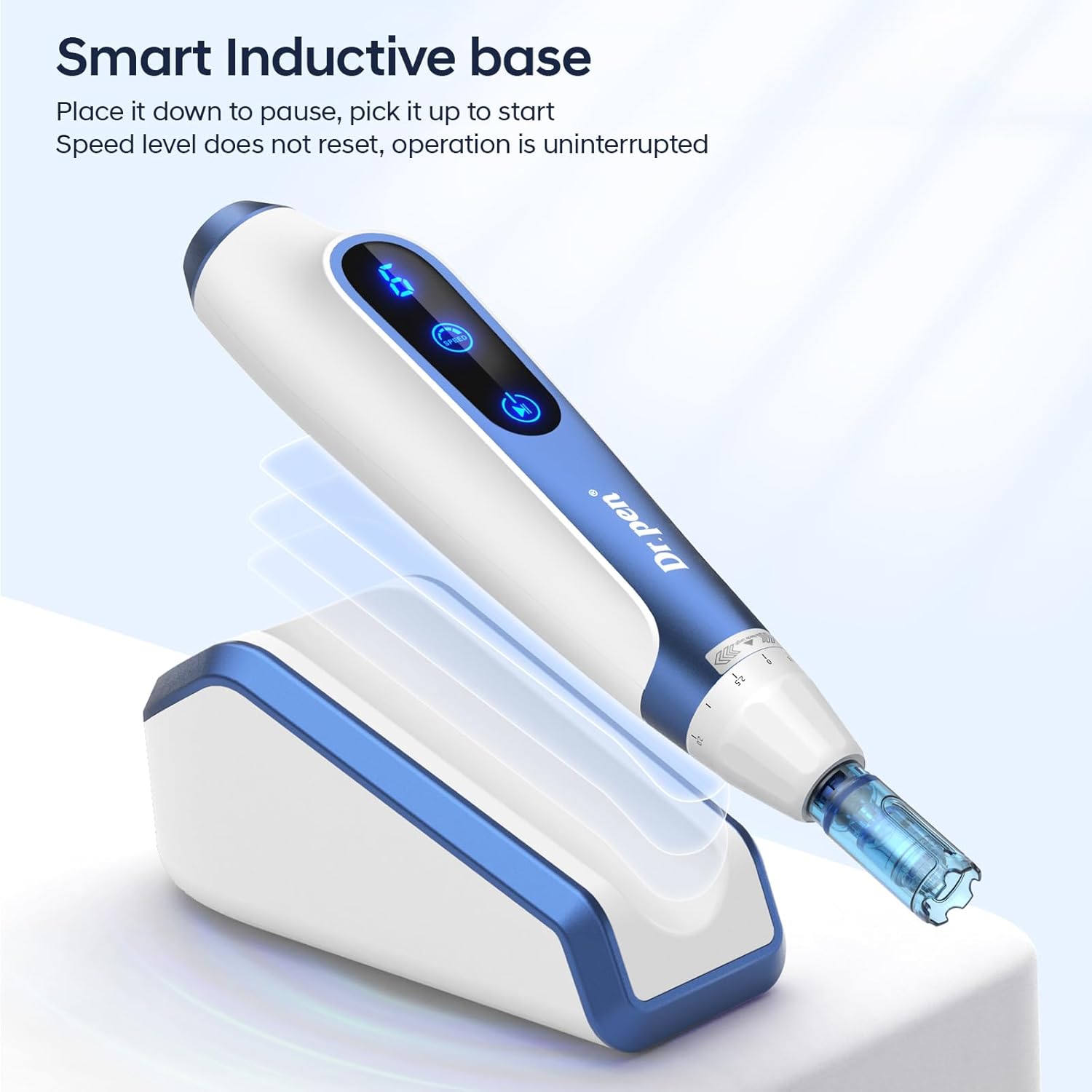 Thumbnail 1 de Dr. Pen A11 Microneedling Pen – kabelloses Induktionsgerät mit 6 Geschwindigkeiten & 18-Nadel-Patrone (2 Patronen)