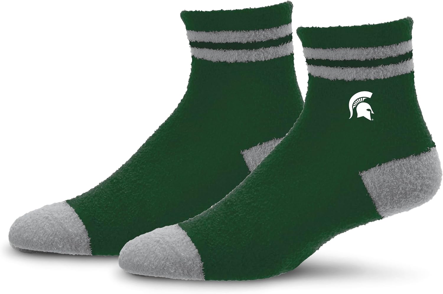Detalle de For Bare Feet Unisex Kids’ Cozy Two Stripe NCAA Indiana Hoosiers Youth Socks