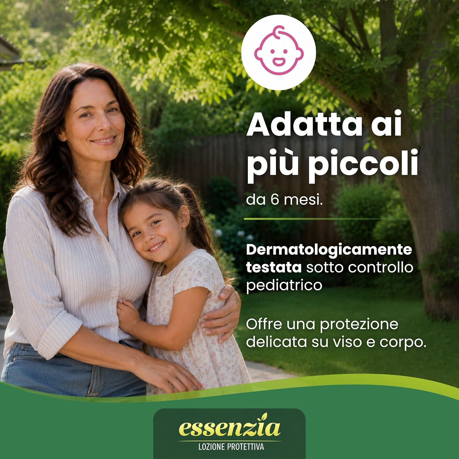 Detalle de Albagarden Lozione Antizanzare con Oli Essenziali — Adatta a Bambini dai 6 mesi e Pelli Sensibili