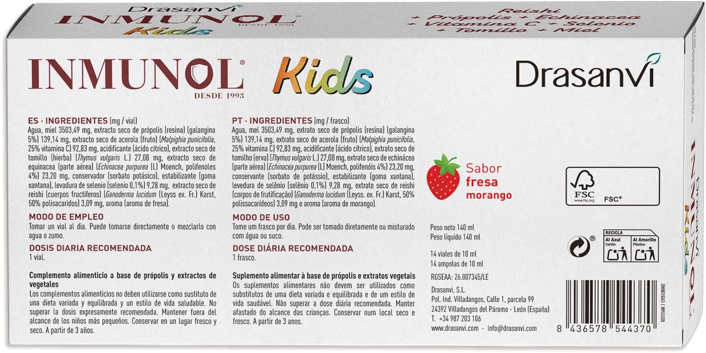 Thumbnail 5 de INMUNOL KIDS 14 viales 10 ml niño 🍓