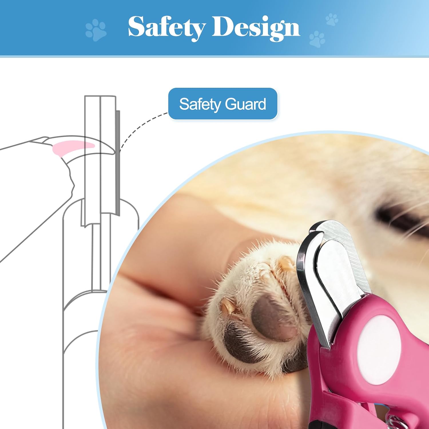 Detalle 2 de Swihauk Dog Nail Clippers, Stainless Steel