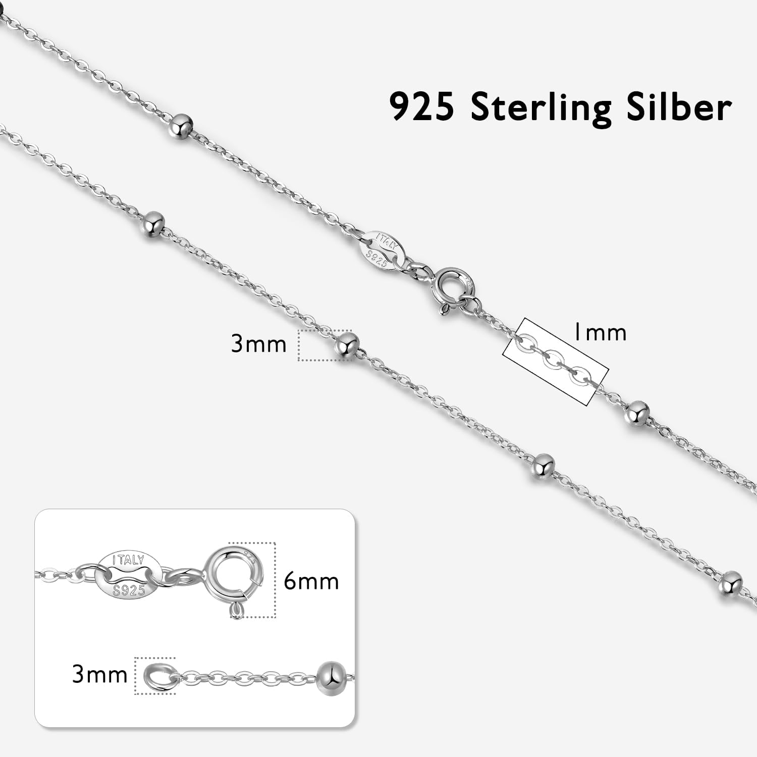Thumbnail 5 de JANDY SHINE Ankerkette 1 mm 40/45/50/55/60 cm