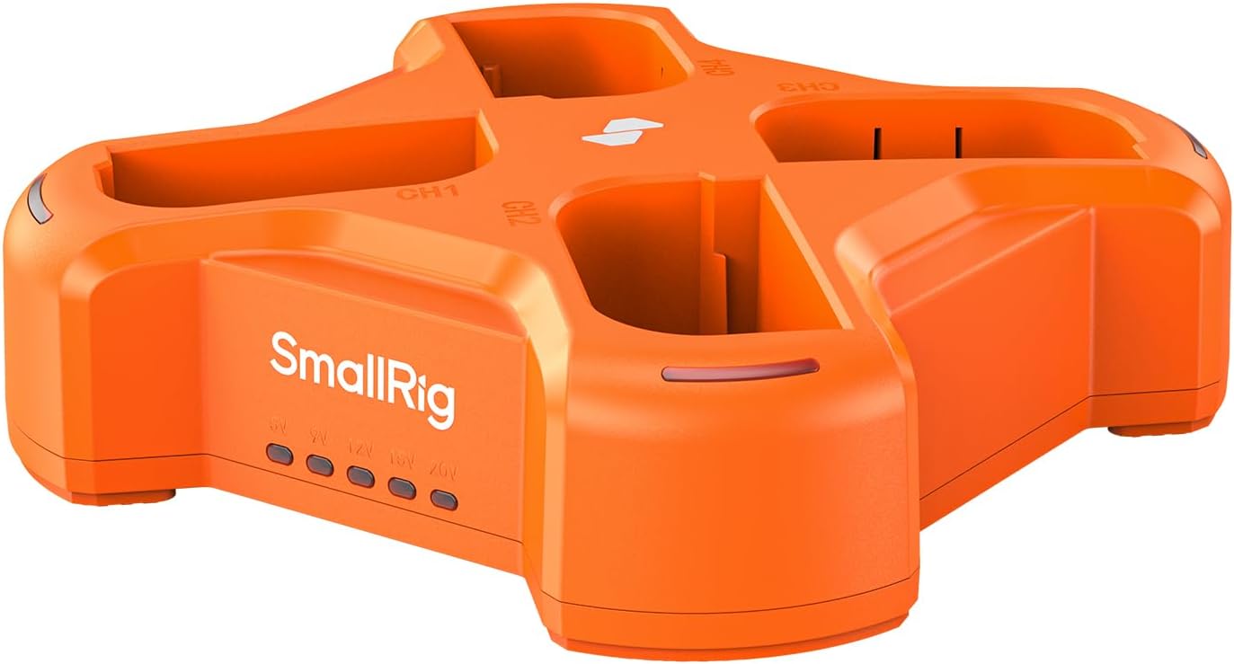 Detalle de SMALLRIG 4-Channel LP-E6NH 60W Charger