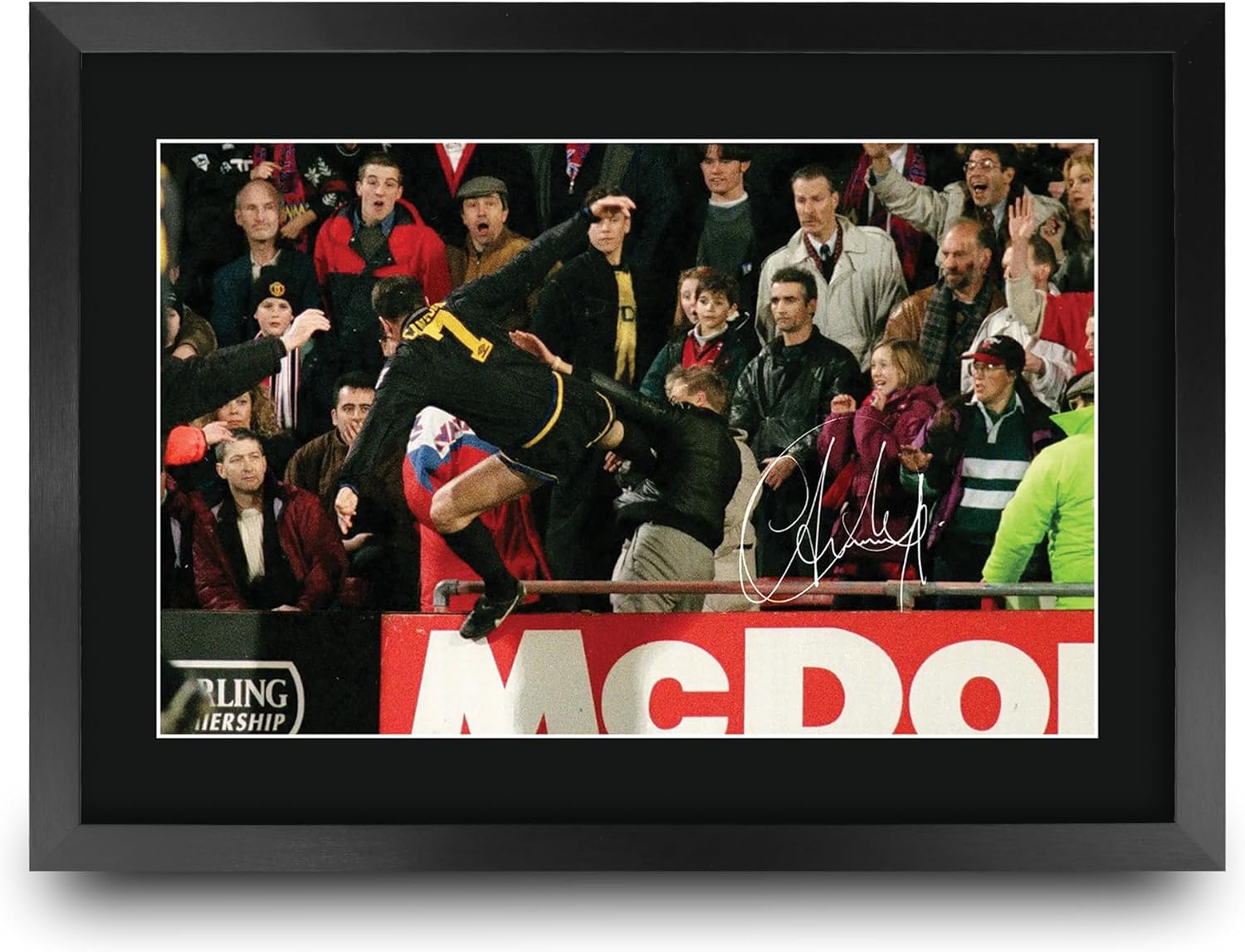 Thumbnail 6 de HWC Trading A3 FR Eric Cantona signed framed print (large A3) gift display