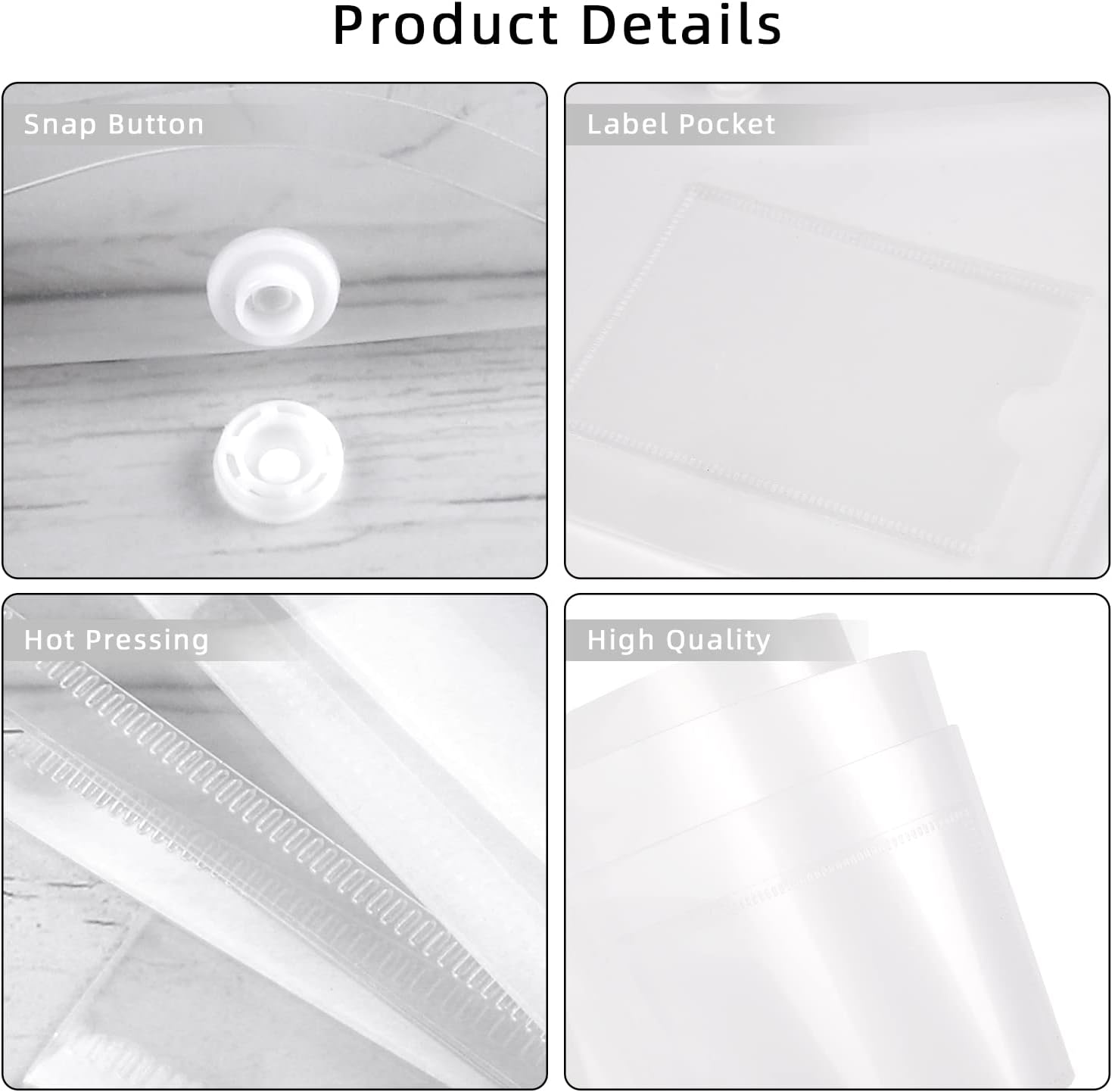 Thumbnail 6 de A5 Plastic Wallets Clear 30-pack document folders 📁