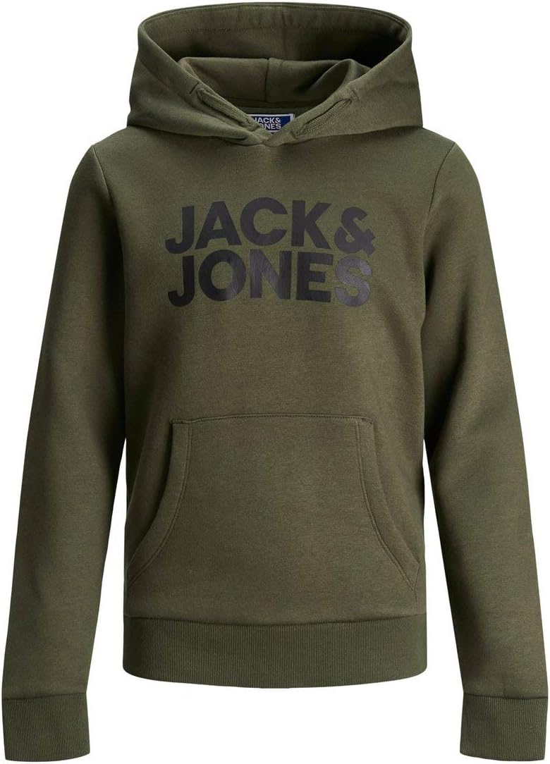 Thumbnail 6 de Jack & Jones Junior JJECORP – chłopięca bluza z kapturem, logo i kieszenią kangurkową