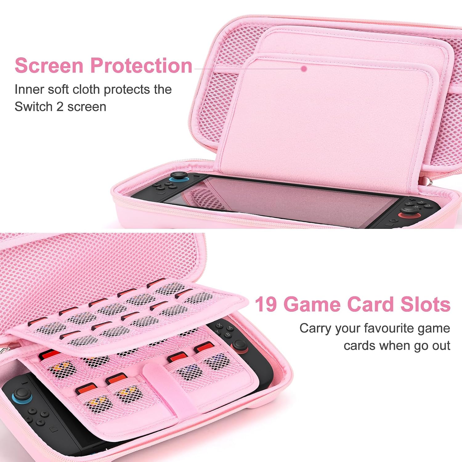 Detalle de Younik Switch 2 Case 19‑slot carrying case