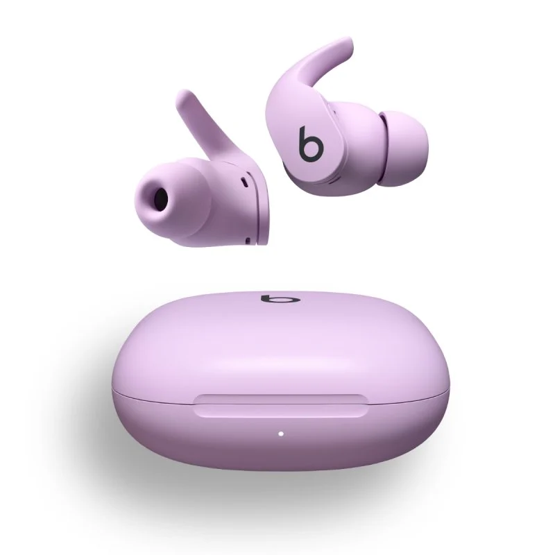 Detalle de Beats Fit Pro auriculares con ANC púrpura carbón