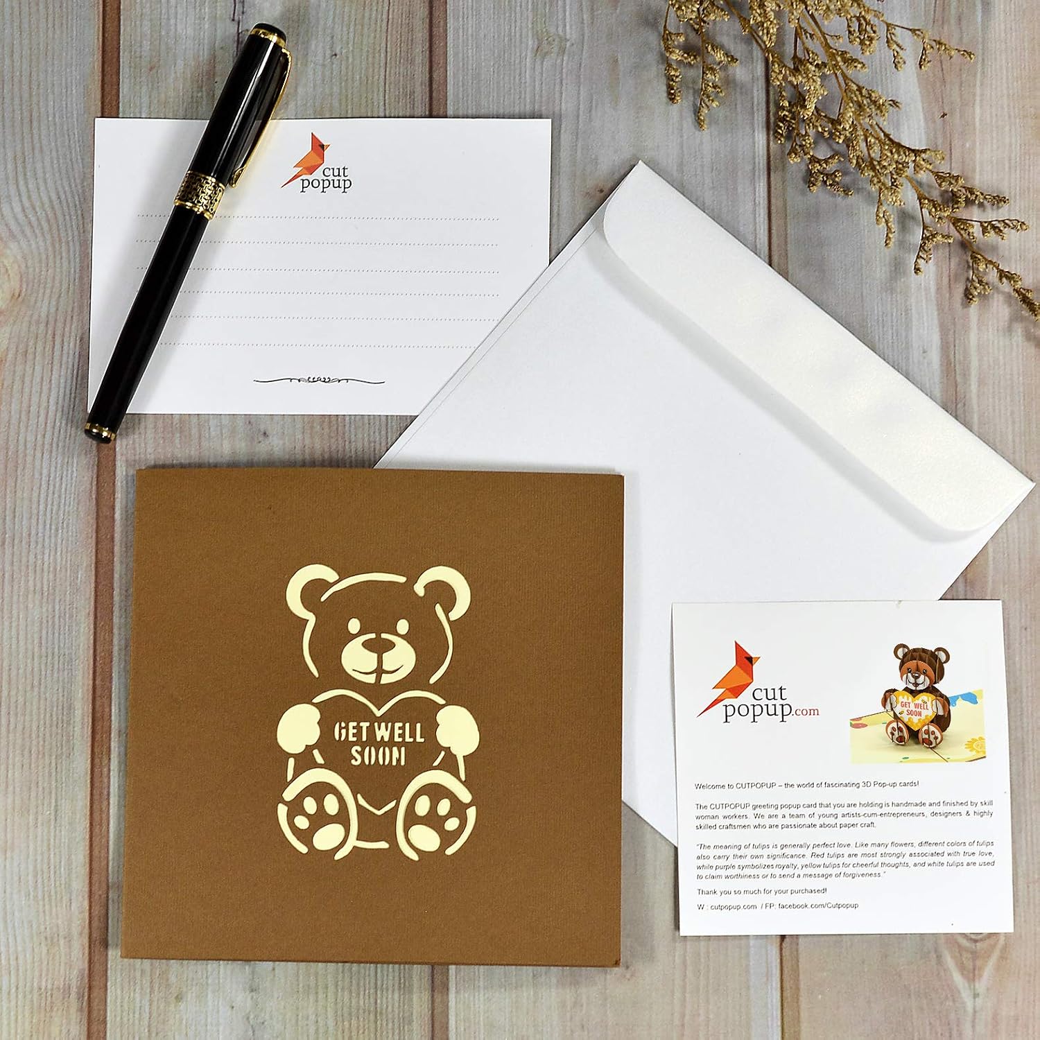 Thumbnail 2 de CUTPOPUP Teddybär Pop Up 3D Geburtstagskarte – liebevolles Pop-Up-Grußkarten-Highlight für Familie