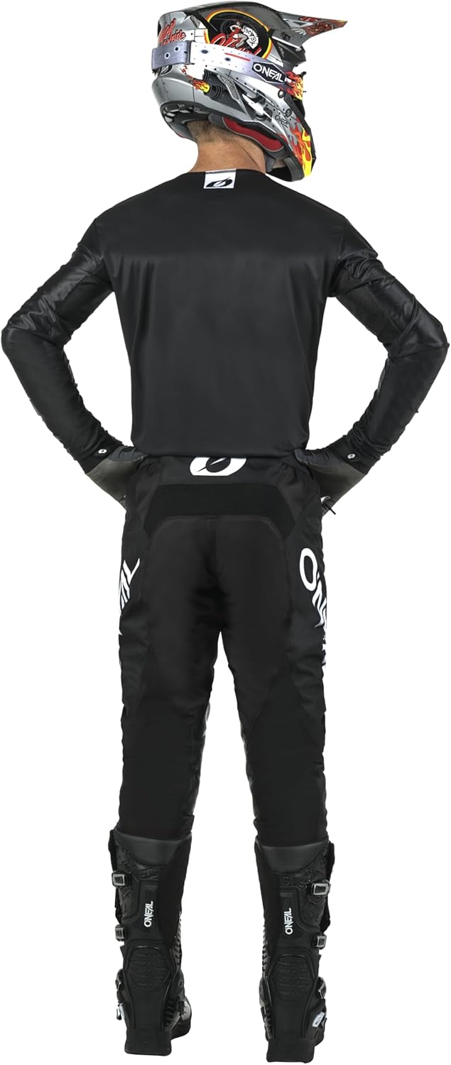Detalle de O'NEAL Mayhem Hexx Adult Jersey (Black/White, Medium) for Mountain Bike or Motocross Riding