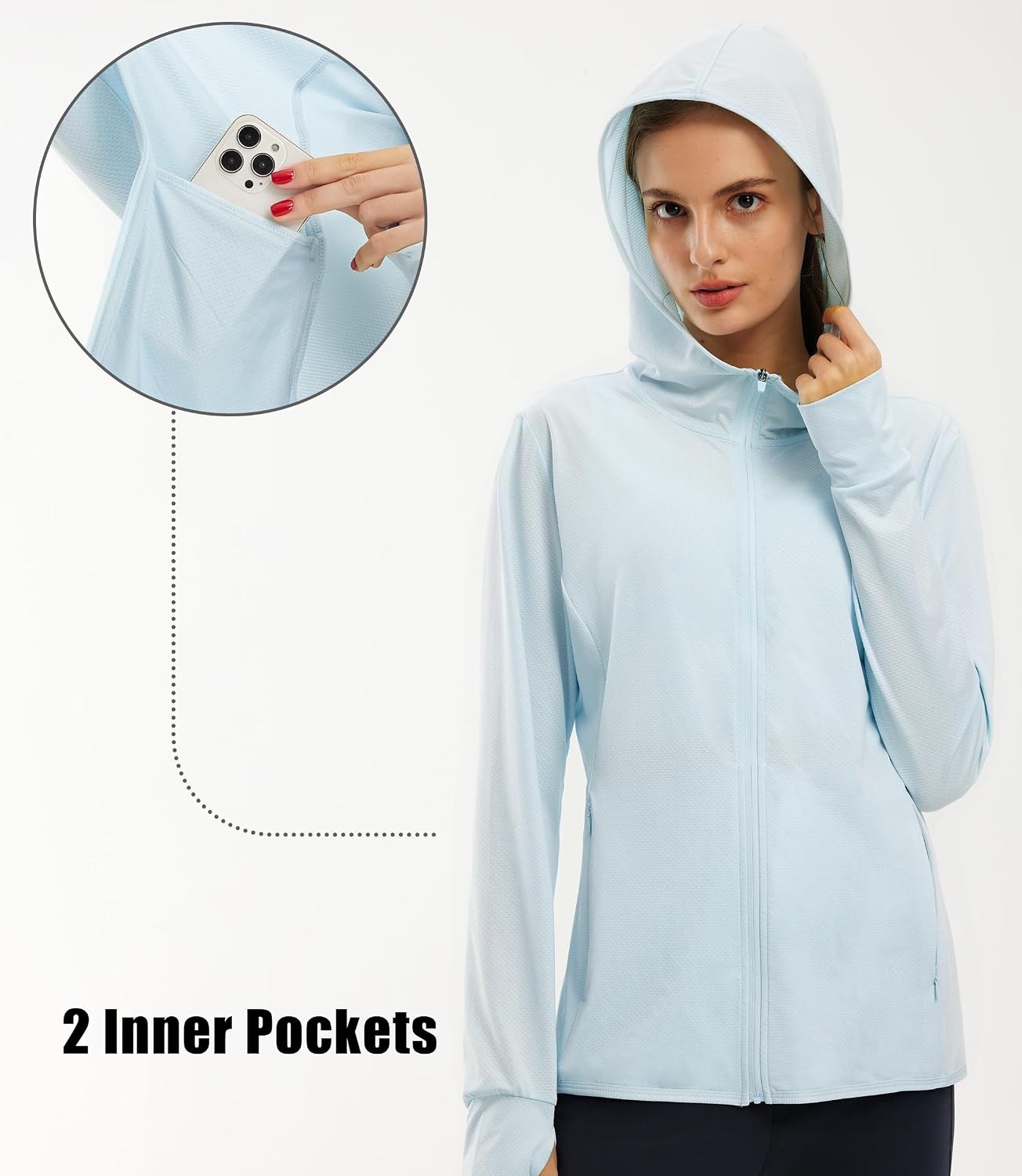 Detalle de Veste running UV UPF 50+ Libin
